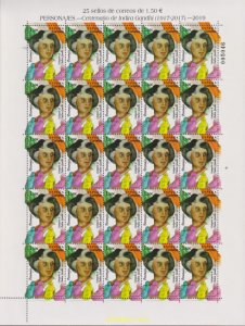 617512 MNH ESPAÑA 2019 PERSONAJES. CENTENARIO INDIRA GANDHI