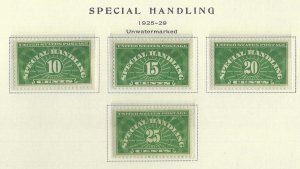 1925 SPECIAL HANDLING SET (QE1-QE4) MNH $57