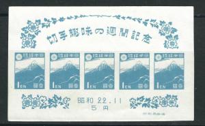 Japan 395 SG MS459 NGAI VF 1947 SCV $3.50