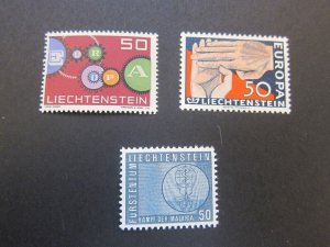 Liechtenstein 1961 Sc 368,370-1 set MNH