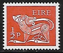 Ireland # 250 - Ancient Animal Pictures - Dog - MNH