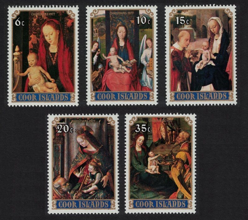 Cook Is. Christmas Paintings 5v 1977 MNH SC#474-478 SG#576-580