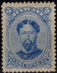 1883 Hawaii Scott #- 32 5 Cent King Kamehameha Unused 80% Original Gum