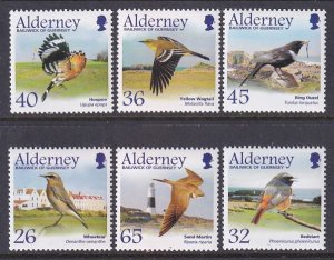 Alderney 233-238 Birds MNH VF