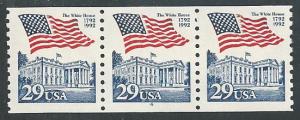 US Cat # 2609, PNC3, Pl. No. 4, Flag over White House, MNH*-