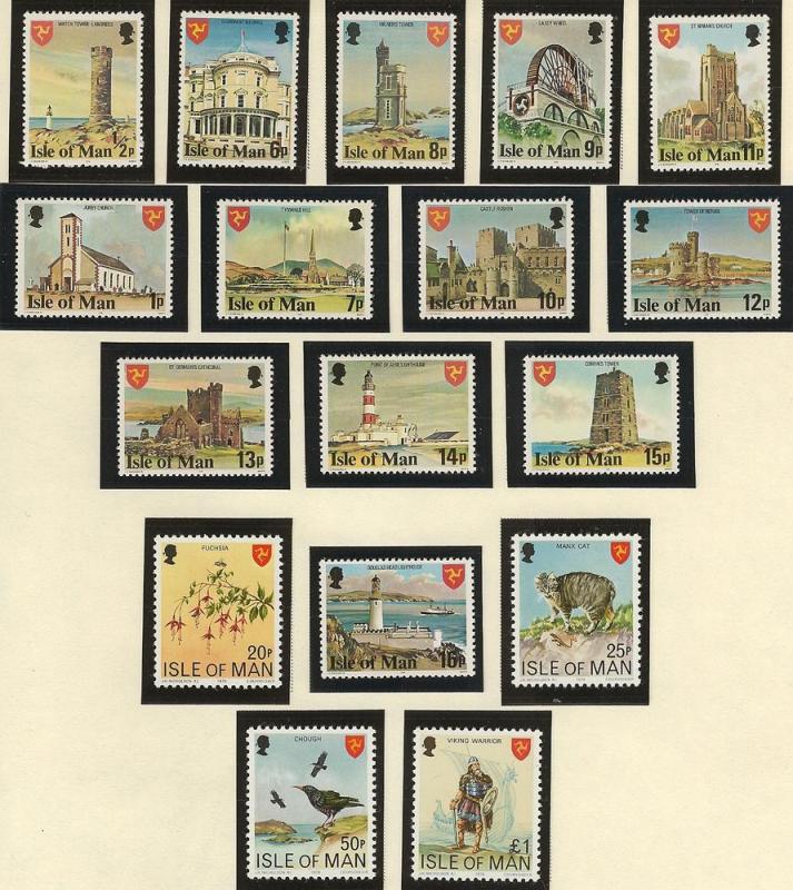 Isle of Man   MNH  SC 113 - 129