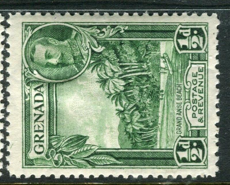 GRENADA; 1934 early GV Pictorial issue fine Mint hinged 1/2d. value