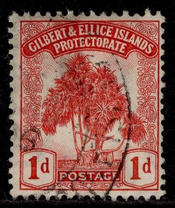 GILBERT AND ELLICE ISLANDS GV SG9, 1d carmine, FINE USED. Cat £14.