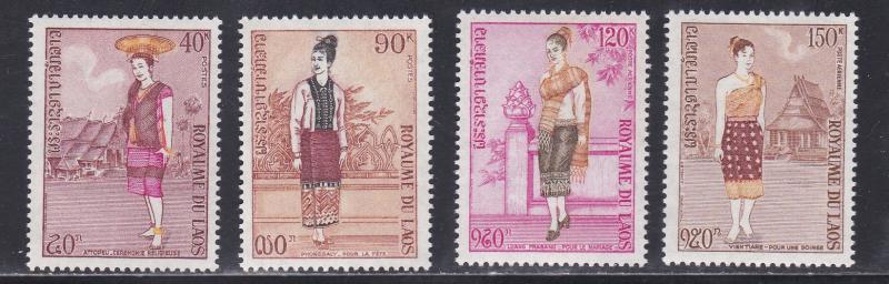 Laos # 235-236, C101-102, Costumes, NH, 1/2 Cat.