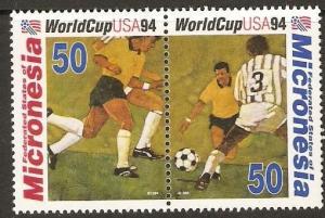MICRONESIA SG389/90 1974 WORLD CUP FOOTBALL MNH