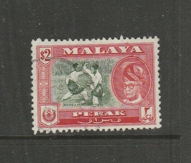 Malaya Perak 1957/61 $2 P13 x 12.5 Used SG 160a