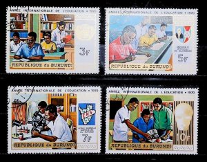 1970 BURUNDI Topical International Educational Year Used Full Set A29P1F30560-