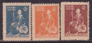 Georgia Russia 1920 Sc 13-15 Civil War Era Stamp MNH