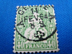 SWITZERLAND -  SCOTT # 47   USED     (wws14)