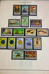 St Kitts Stamp Collection Mostly Mint Potent