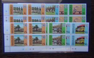 Swaziland 1978 10th Anniversary of Independence set in block x 4 MNH