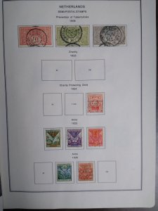 collection on pages Netherlands semipostals 1906-32 CN: CV $120