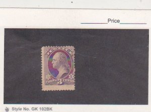 1873 US Stamps Scott # O27 3c Justice Department Official Mint NG Cat.$110.0