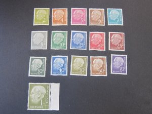Germany 1954 Sc 702-16,719 MNH