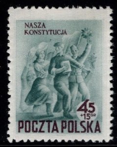 Poland Scott B81 MNH** 1952 New Constitution Semi-Postal stamp