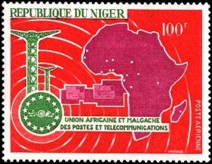 Niger #C75, Complete Set, 1967, Maps, Never Hinged