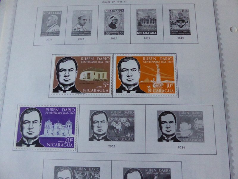 Nicaragua 1862-1974 Stamp Collection on Album Pages​