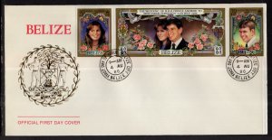 Belize 833 Royal Wedding U/A FDC