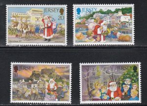 Jersey # 818-821, Christmas - Santa Claus, Mint NH, 1/2 Cat