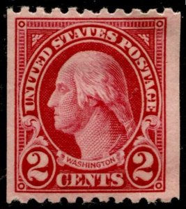 US Stamps #606 Mint OG  VF MLH - Coil