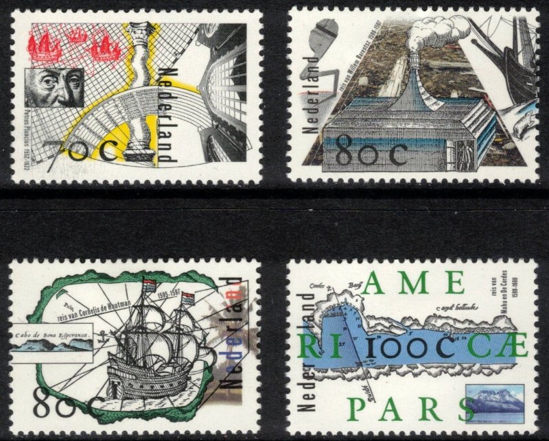 NETHERLANDS 1996 Voyages of Discovery; Scott 943-46; MNH