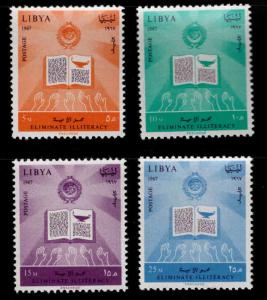 Libya Scott 325-328 MNH**  1967 Literacy set