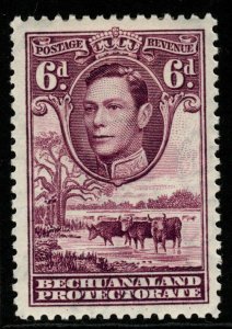 BECHUANALAND SG124 1938 6d REDDISH PURPLE MTD MINT