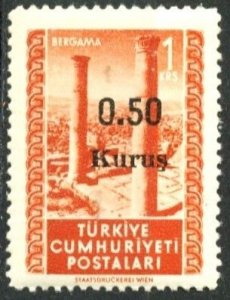 TURKEY #1075, MINT NH - 1952 - TUR244