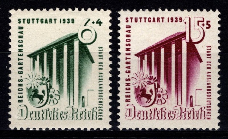 Germany 1939 Stuttgart Horticultural Exhib. & Hitler Culture Fund, Set [Unused]