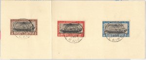 48824 EEGYPT - POSTAL HISTORY: FDC postmark 1926 Scott # 118 /120 HISTORY Boats-