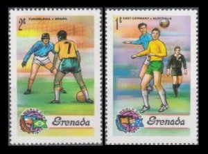1974 Grenada 575-576 1974 FIFA World Cup in Munich
