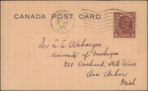 Canada, Government Postal Card