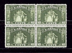 Canada 209 MNH 1934 Loyalists Monument Block of 4