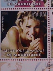 MAURITANIA  STAMP-2003-FAMOUS ACTRESSES-MNH STAMP SHEET -RARE