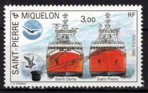 St. Pierre & Miquelon 498 MNH Ships Transportation ZAYIX 0524S0246M