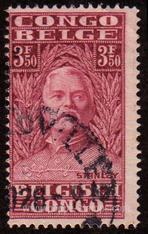Belgian Congo SG#156 Used - 1928 3f.50  - Personalities