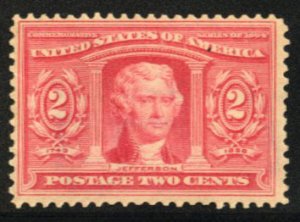 United States, 1904-9 #324 Cat$60, 1904 2c carmine, never hinged