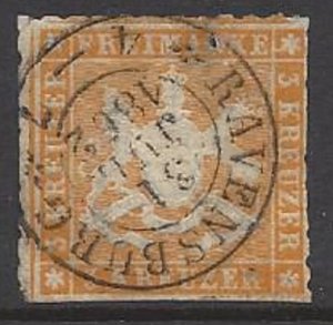 Wurttemberg - SC# 25 Thin Faults CV $65