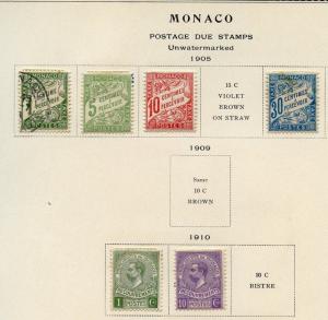 MONACO  LOT OF MINT HINGED & USED STAMPS