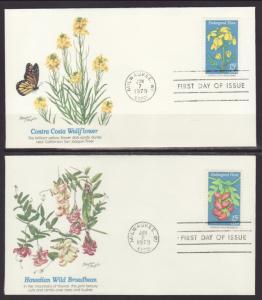 US 1783-1786 Endangered Flora S/4 Fleetwood U/A FDC