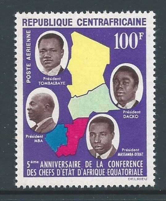 Central African Rep. #C19 NH Chiefs of State Conference Anniv.