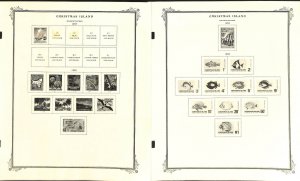 Christmas Island Stamp Collection on 3 Scott Specialty Pages To 1971