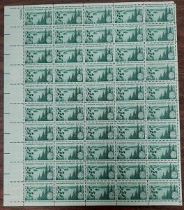 US #1106 Minnesota Statehood, Complete sheet of 50 NH, VF