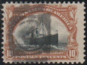 US #299 VF/XF ,  10c Pan American,  very fresh, excellent eye appeal,  SUPER ...