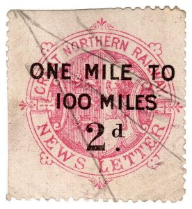 (I.B) Great Northern Railway : News Letter 2d (1-100 miles) 